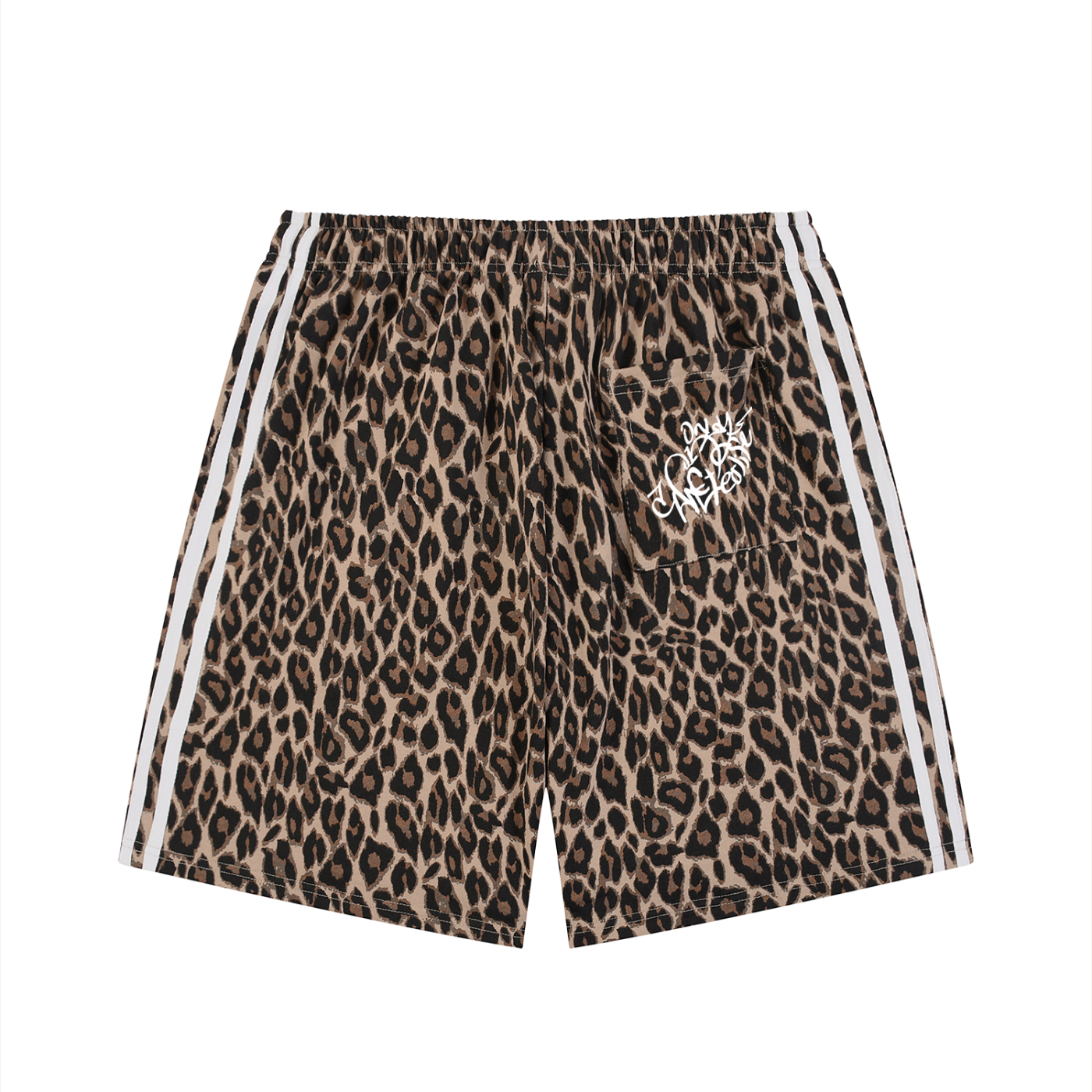 “Only One Afterlife” Leopard Drawstring Shorts