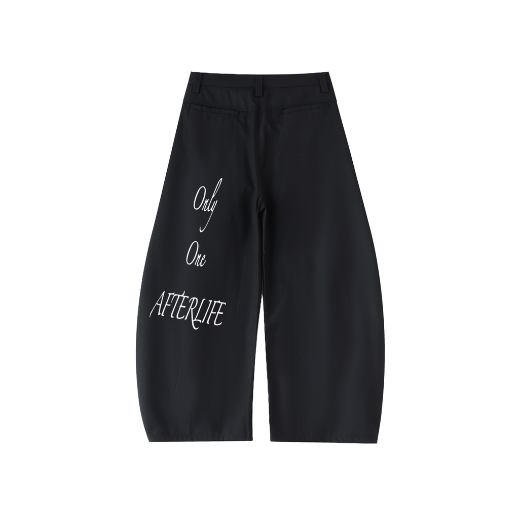 “Only One AFTERLIFE” Essential Barrel Dress Pants