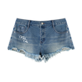 “Only One” Women's Vintage Wash Raw Hem Denim Shorts