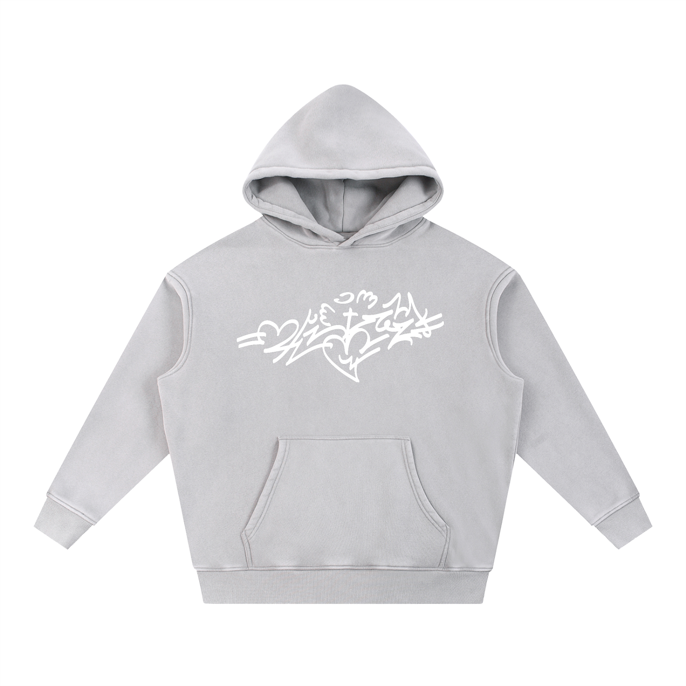 Only One AFTERLIFE Snow Wash Fleece Oversize Hoodie
