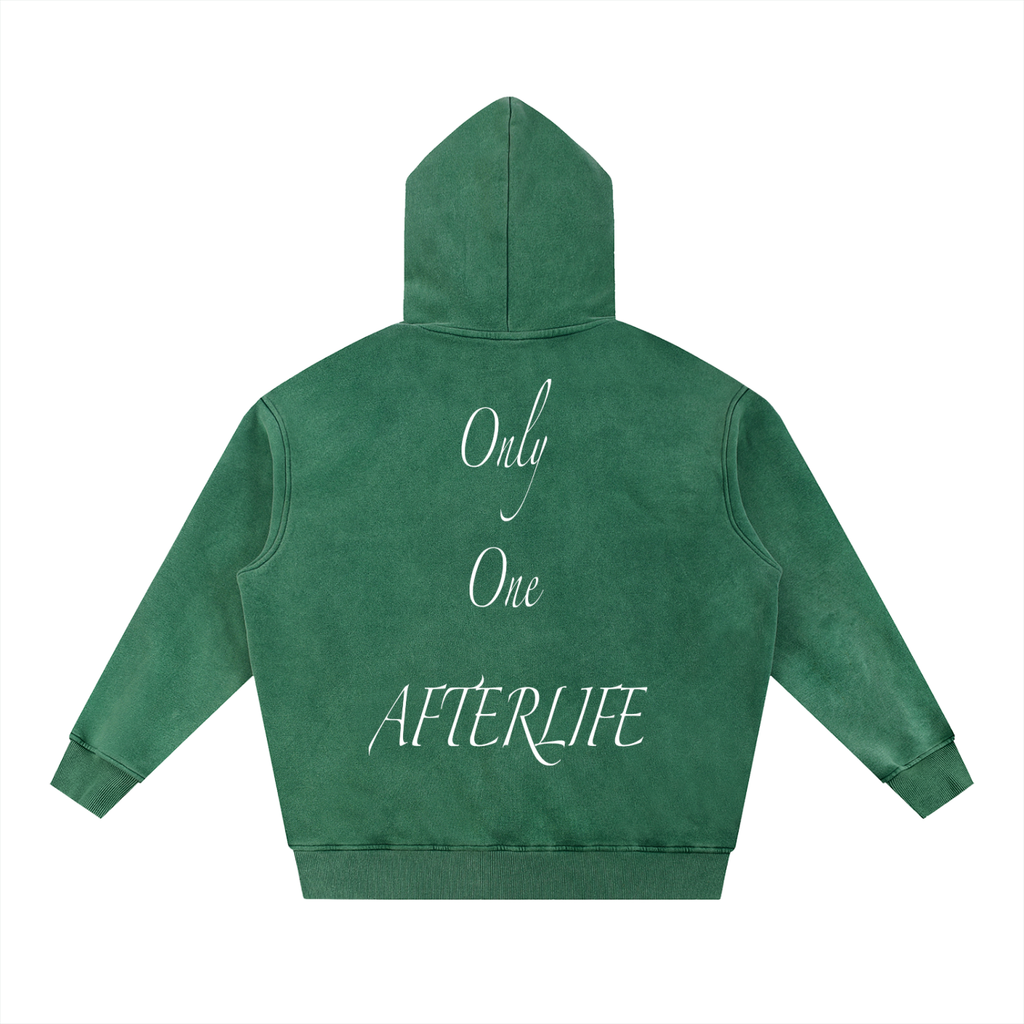 Only One AFTERLIFE Snow Wash Fleece Oversize Hoodie