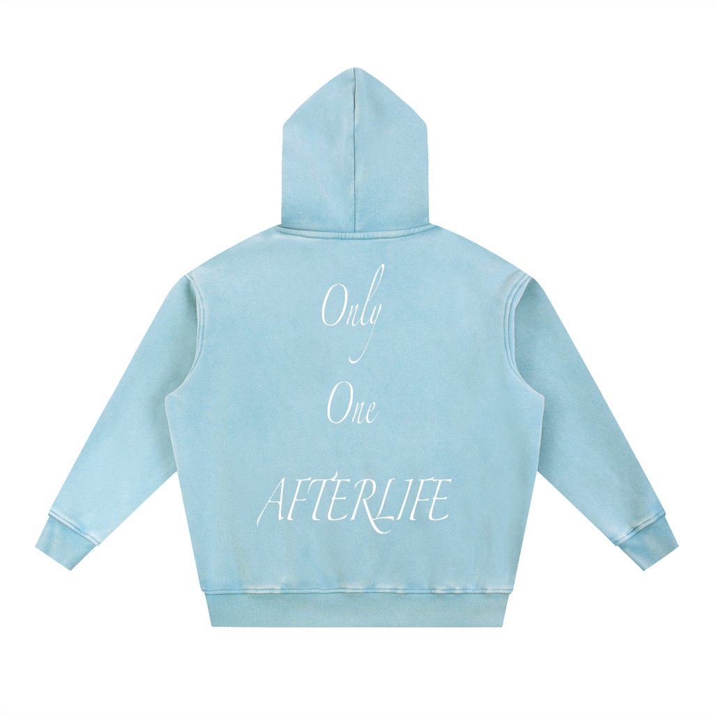 Only One AFTERLIFE Snow Wash Fleece Oversize Hoodie