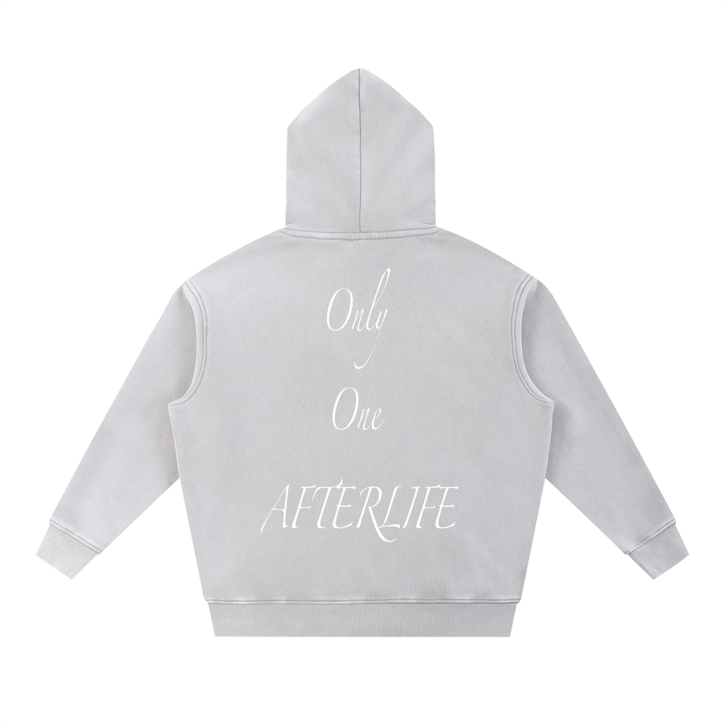 Only One AFTERLIFE Snow Wash Fleece Oversize Hoodie
