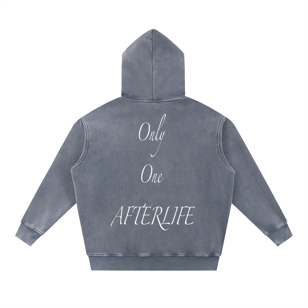 Only One AFTERLIFE Snow Wash Fleece Oversize Hoodie