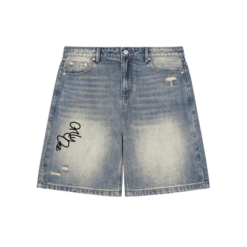 “Only One” Baggy Denim Shorts