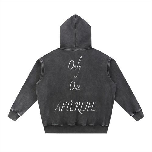 Only One AFTERLIFE Snow Wash Fleece Oversize Hoodie
