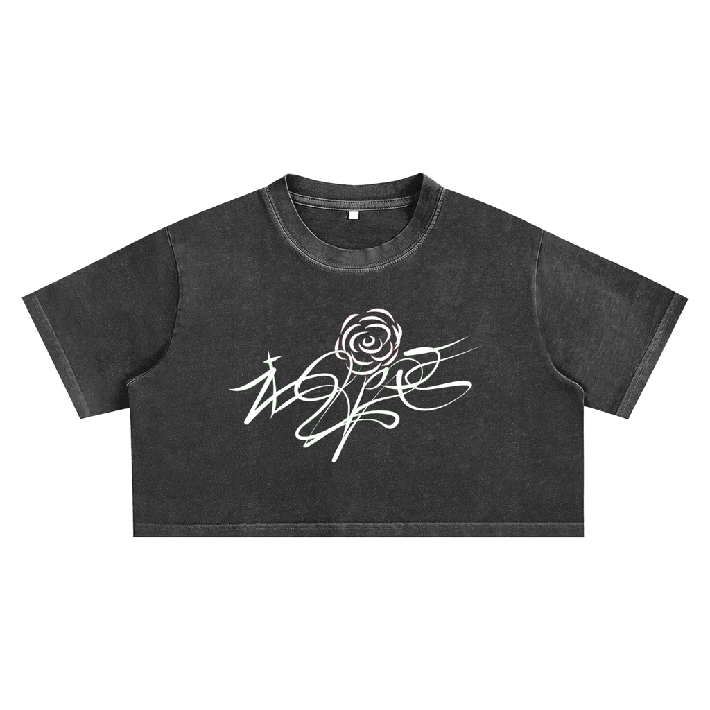 Only One AFTERLIFE “rose” Crop Top
