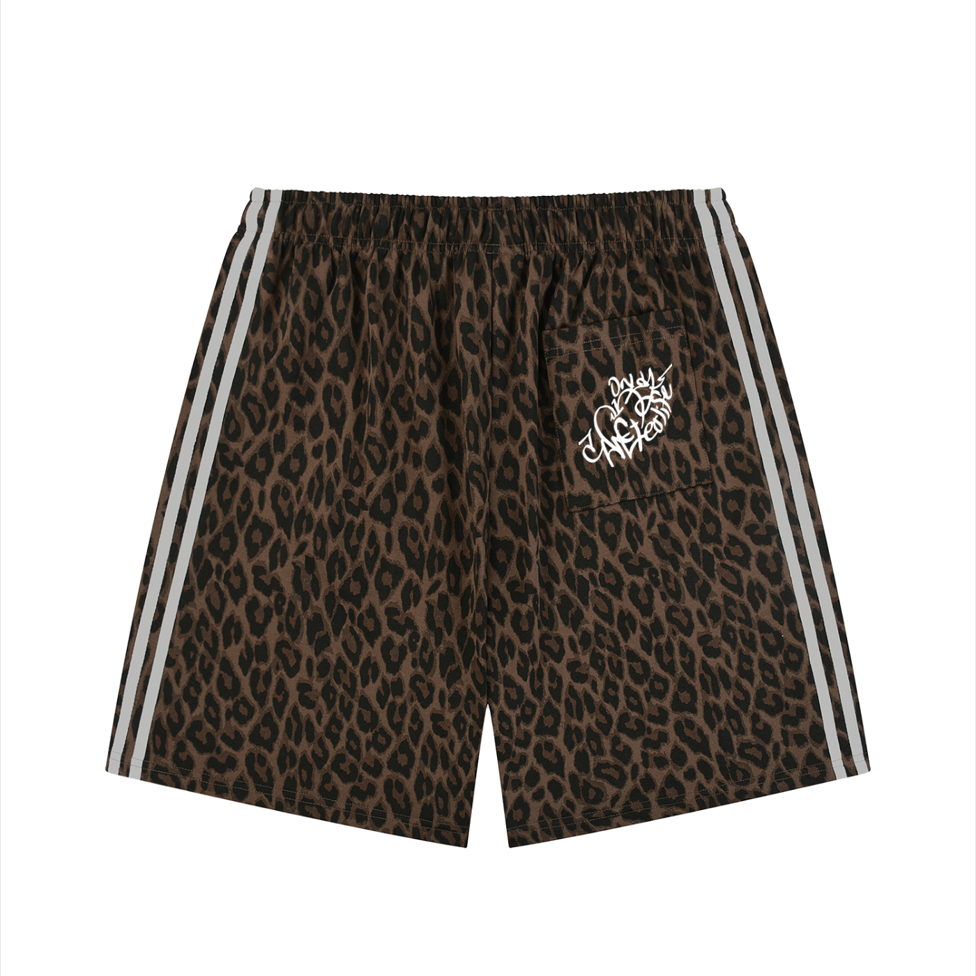 “Only One Afterlife” Leopard Drawstring Shorts