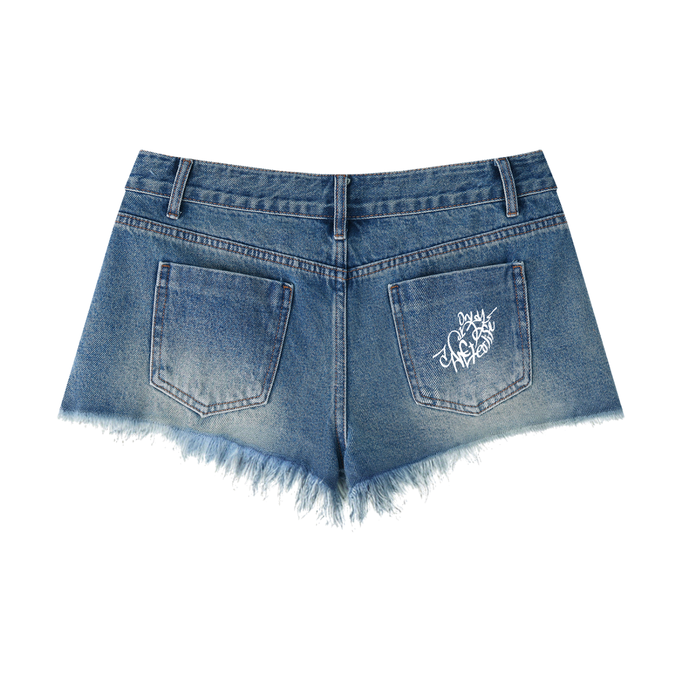 “Only One” Women's Vintage Wash Raw Hem Denim Shorts