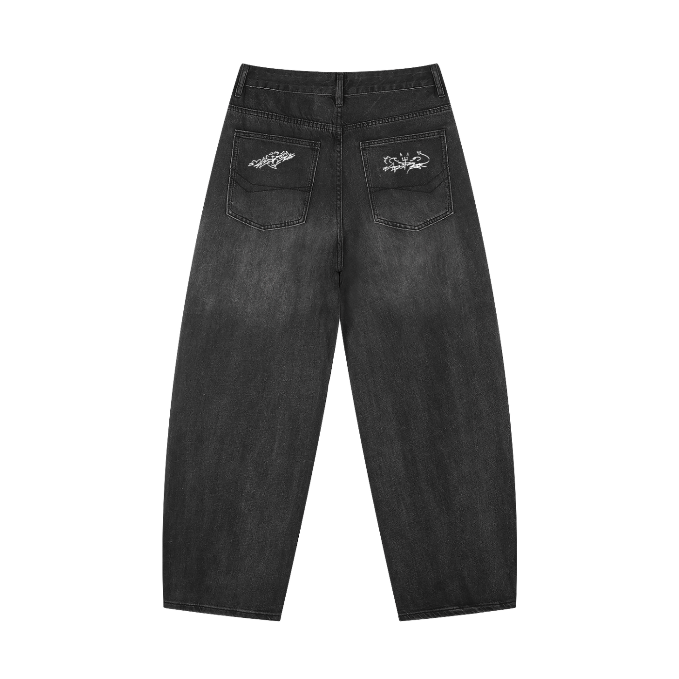 “Only One” Men's Sunfade Vintage Wash Barrel Leg Jeans