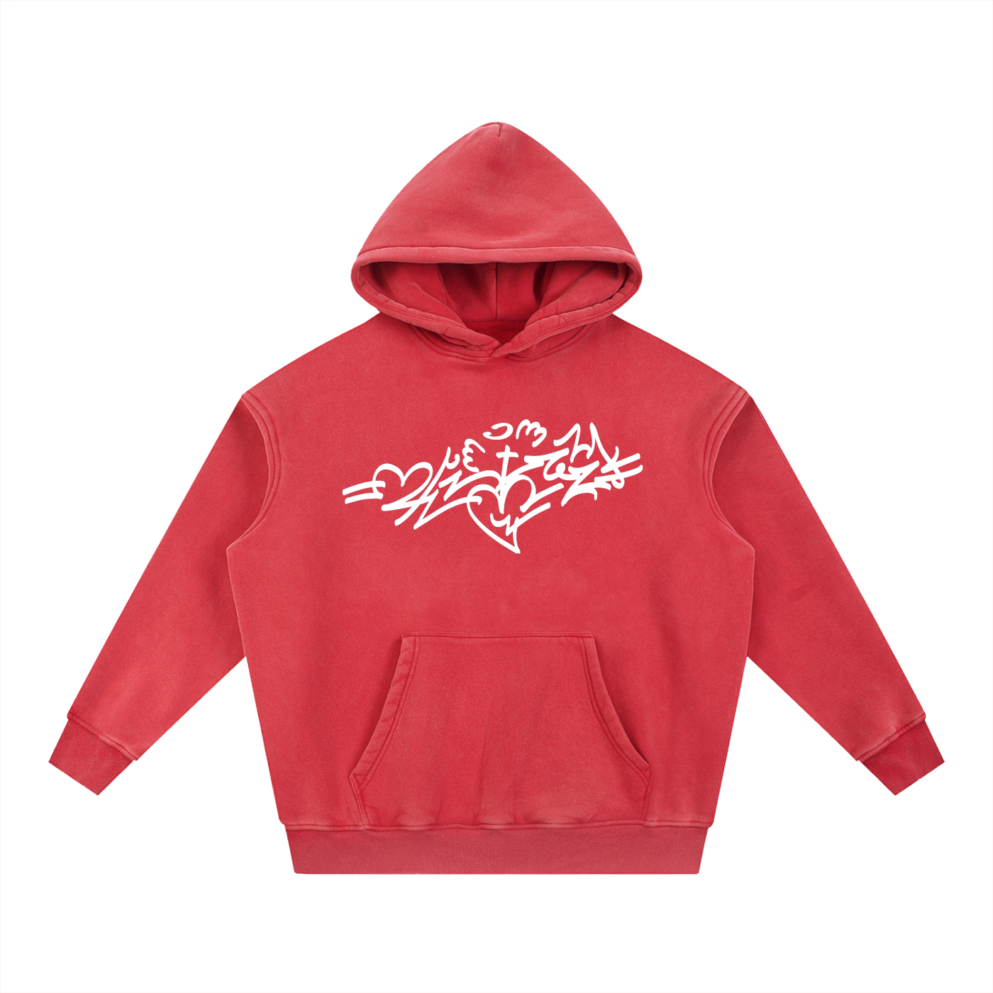 Only One AFTERLIFE Snow Wash Fleece Oversize Hoodie